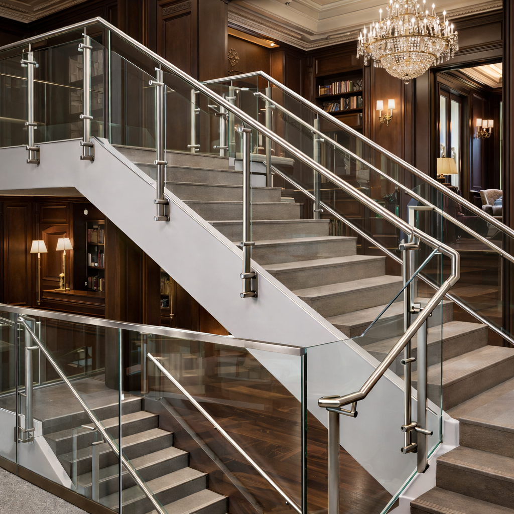 Elliptical 2-Point With Balustrade+Glass